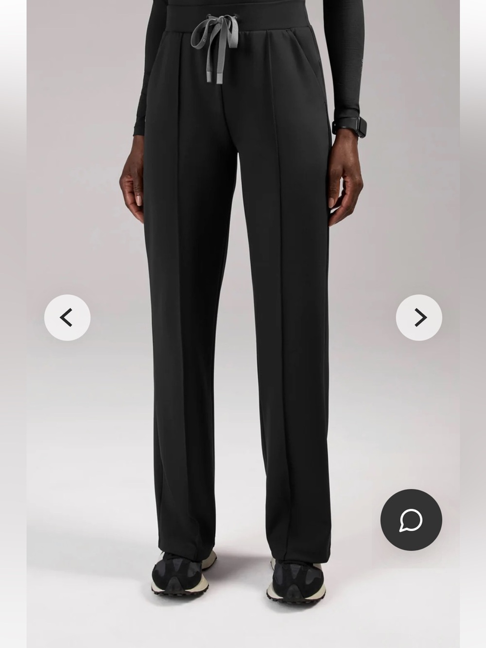 Figs formx Piedra straight leg scrub pant in XSP black